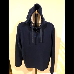 Men’s GH Bass & Co Hooded Pullover Sz M Navy Blue